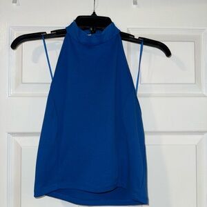 Ambiance Apparel Blue Sleeveless Women's Crop Top - Size L 💙